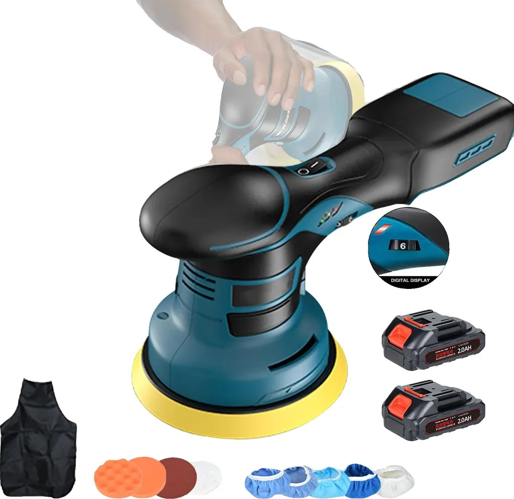 Polisseuse sans fil : fini les rayures avec 2 batteries et 6 vitesses