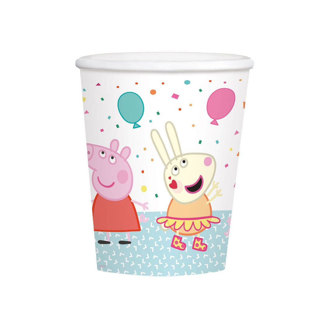 Gobelets en papier Peppa Pig - 8 pièces - 250 ml Produktbild 