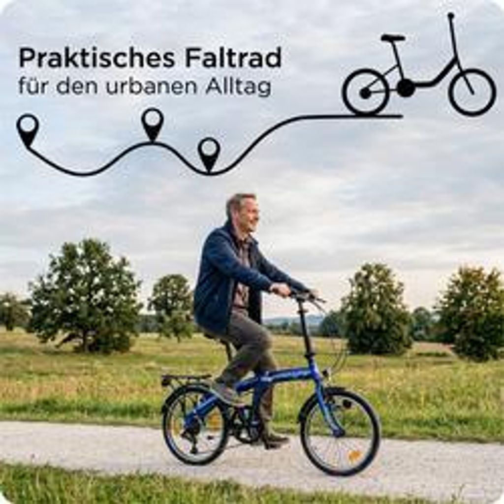 Zündapp ZF20 Speed Folder 20 Zoll Klapprad Faltrad Stadtrad Produktbild 