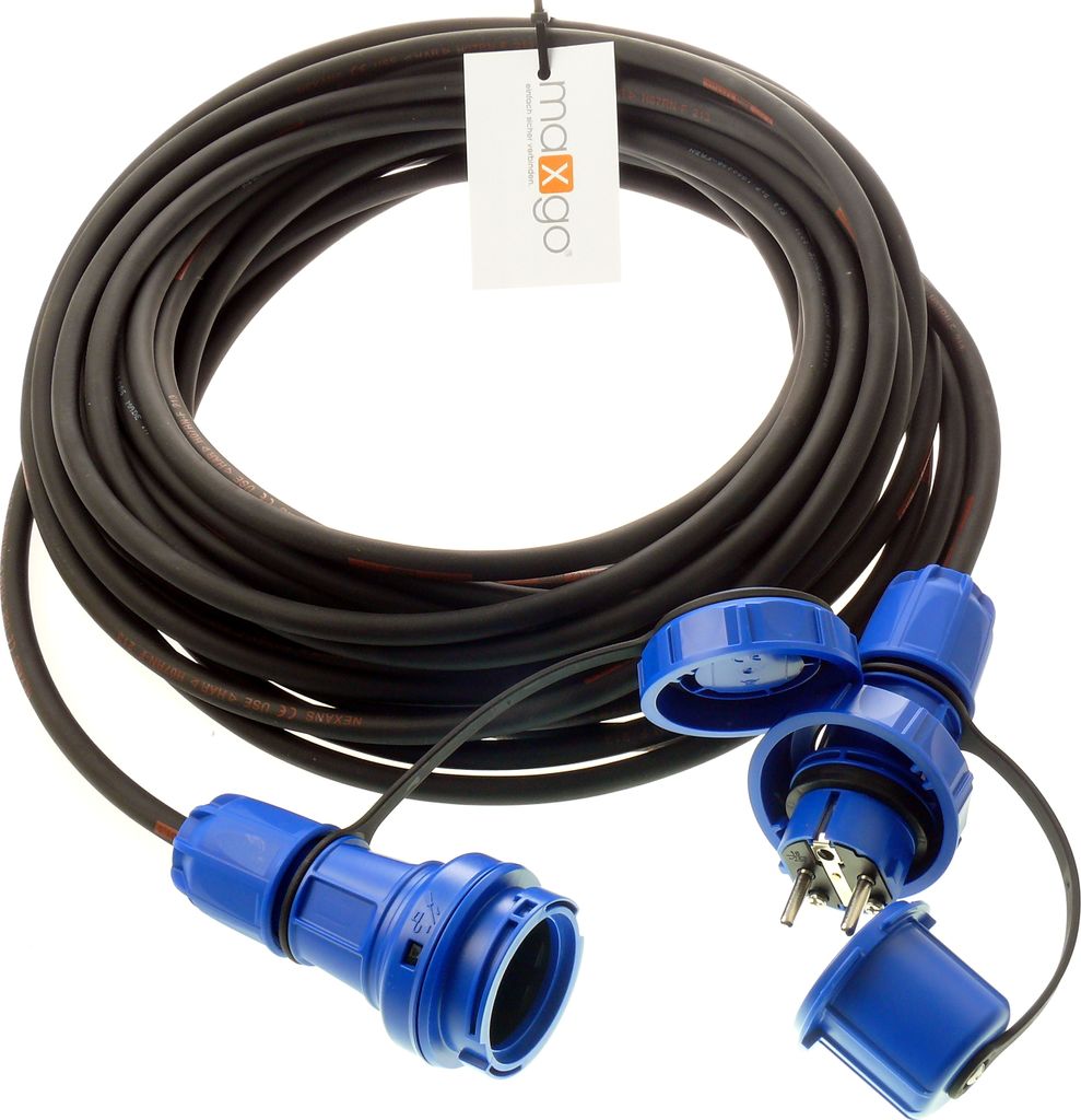 SCHUKO VERLÄNGERUNGSKABEL DRUCKWASSERDICHT TITANEX H07RN-F 3G2,5 3X2,5 IP68 5-50m, Länge:25m