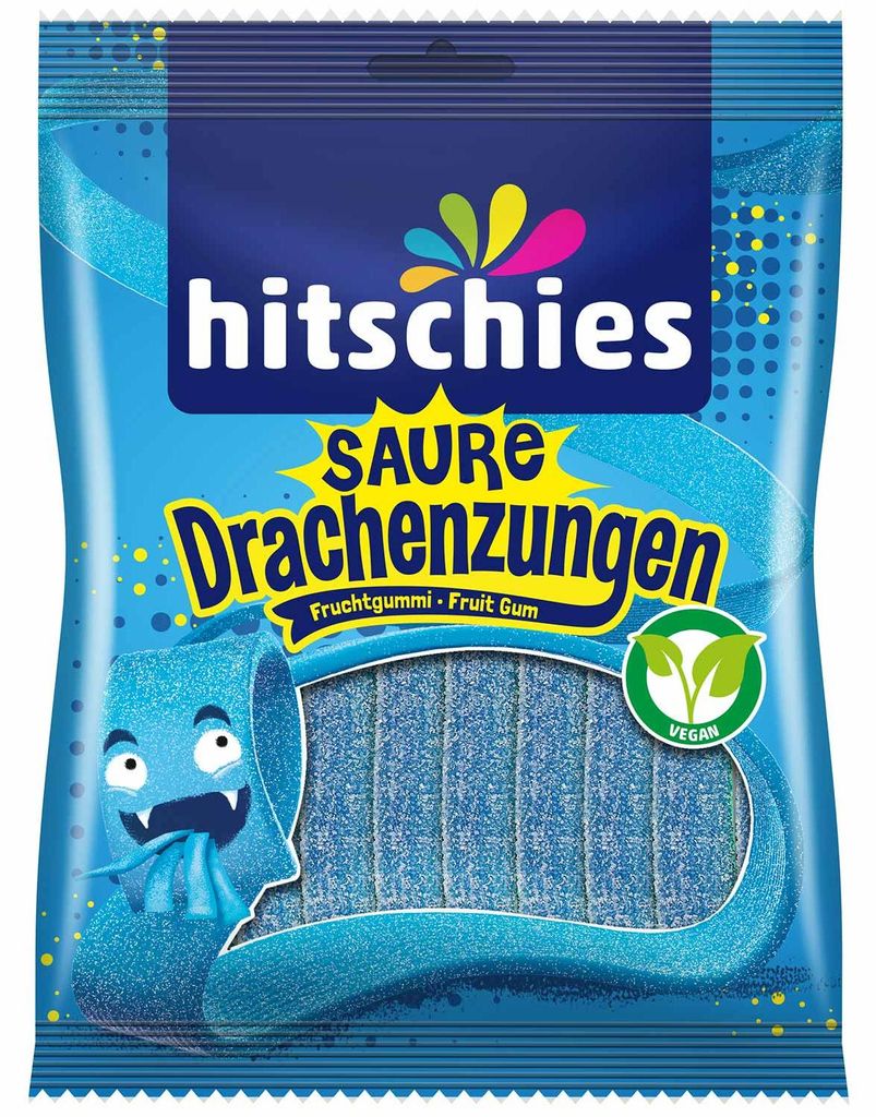 Hitschies Lingue di drago acide Blu Gomma da masticare alla Immagine del prodotto 