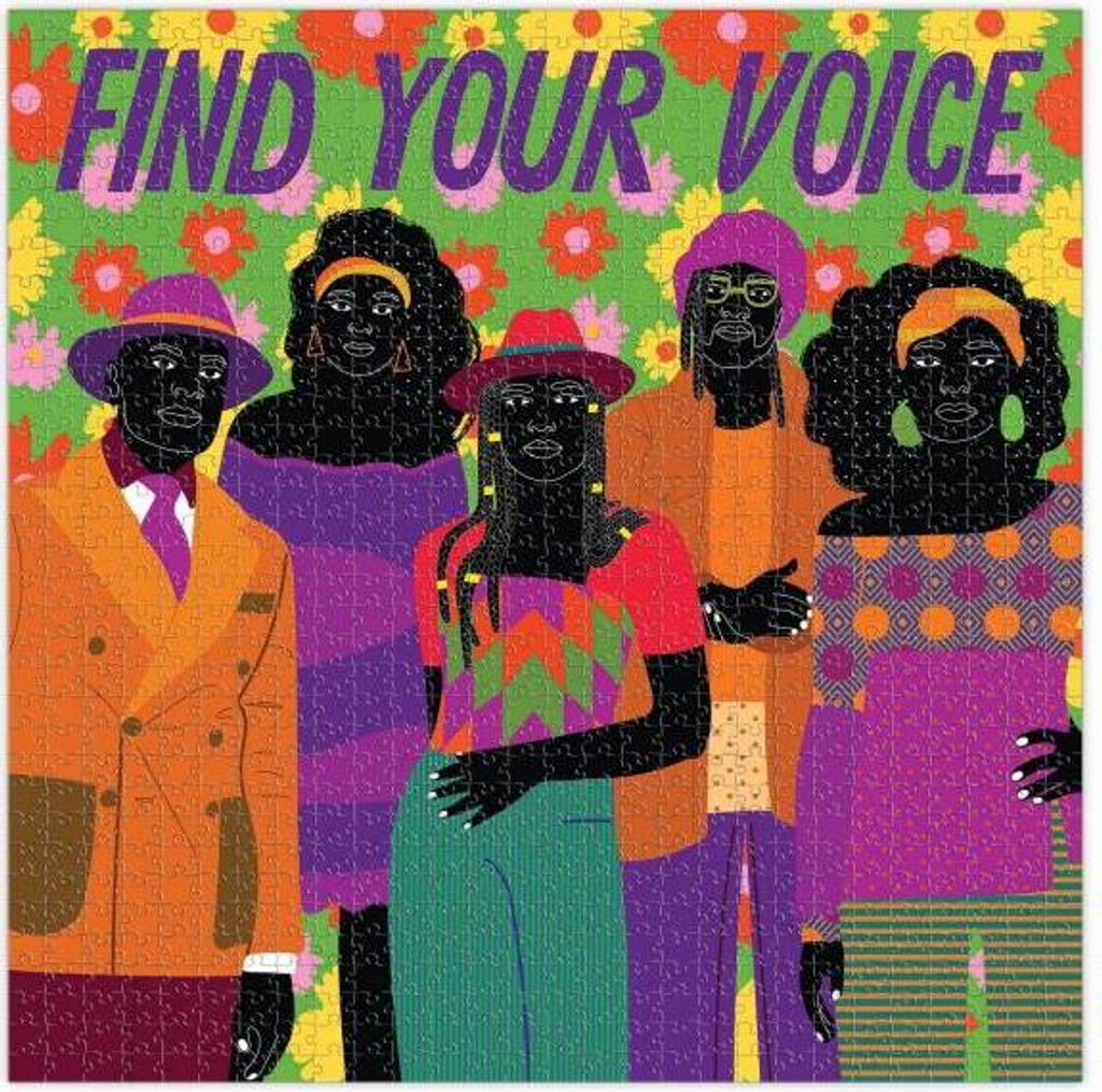 eeBoo Puzzle Find Your Voice - 1000 Teile buntes Kartonpuzzle