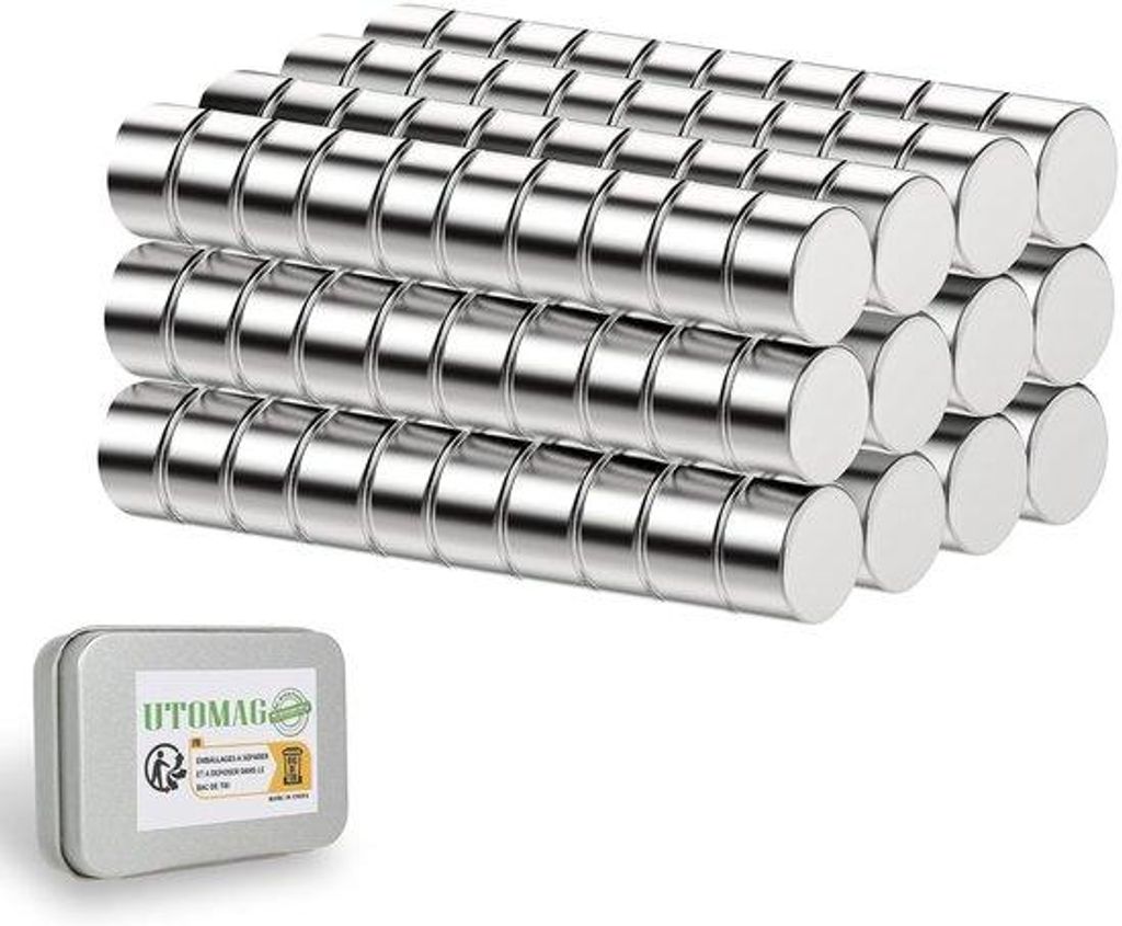 Starke Mini-Magnete 5x3mm, 120 Stück, für Kühlschrank, Büro