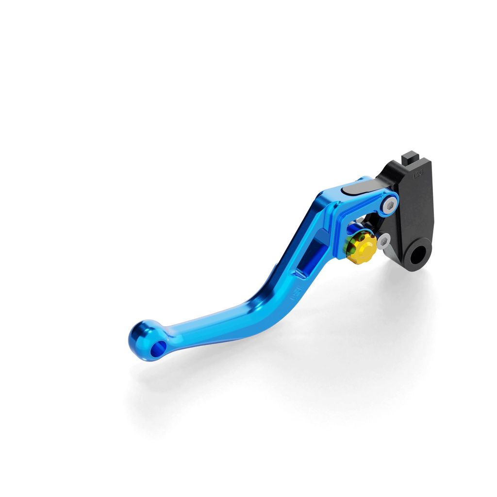 Kupplungshebel LSL BOW L58R mit ABE kurz für Yamaha MT-09 MT-07 MT-10 A SP Niken 700 - 1000 ccm Bj. 2016 - 2019, Farbe Hebel:blau, Farbe Verstelle...