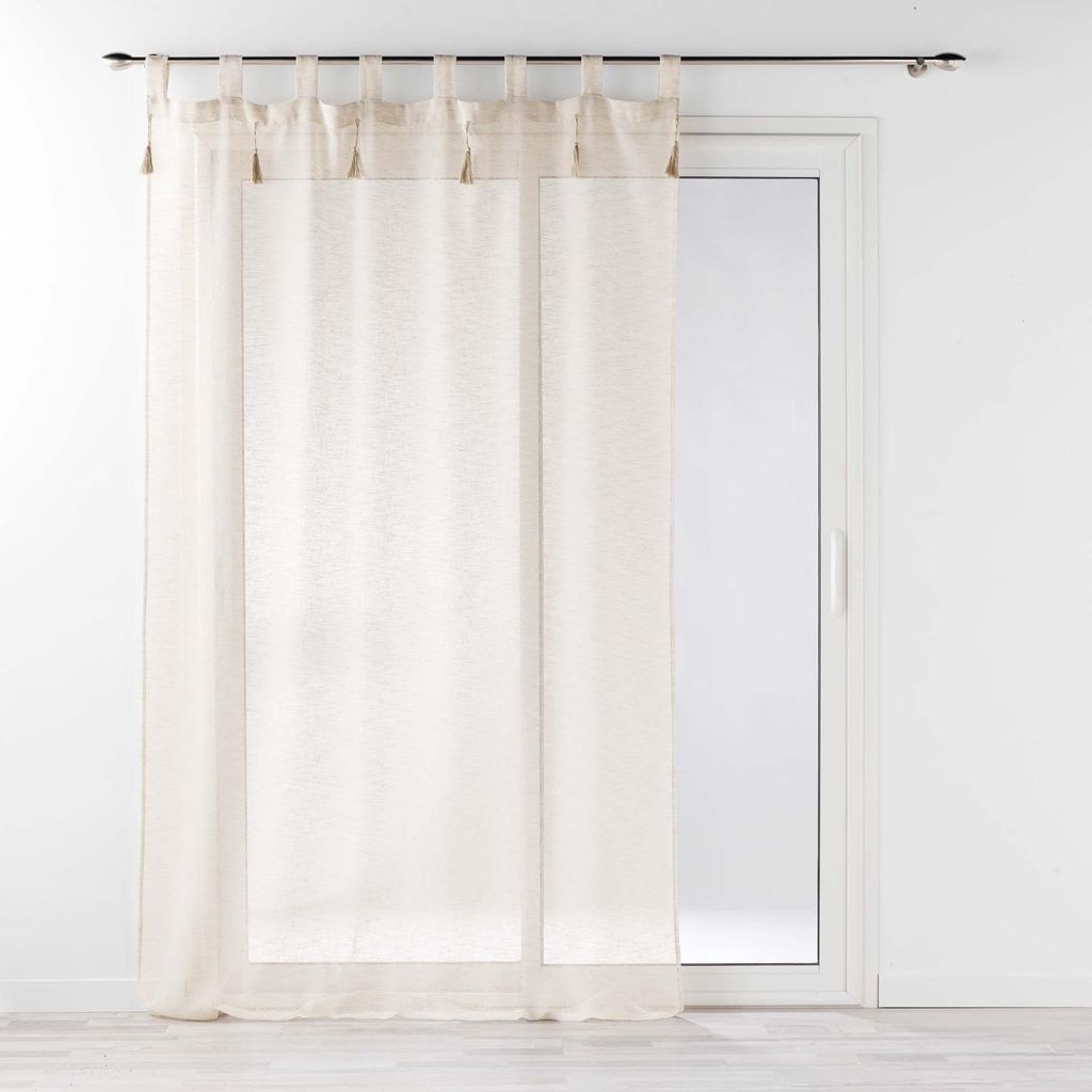 Gardine mit Deko-Pompons DALILA, 140 x 240 cm