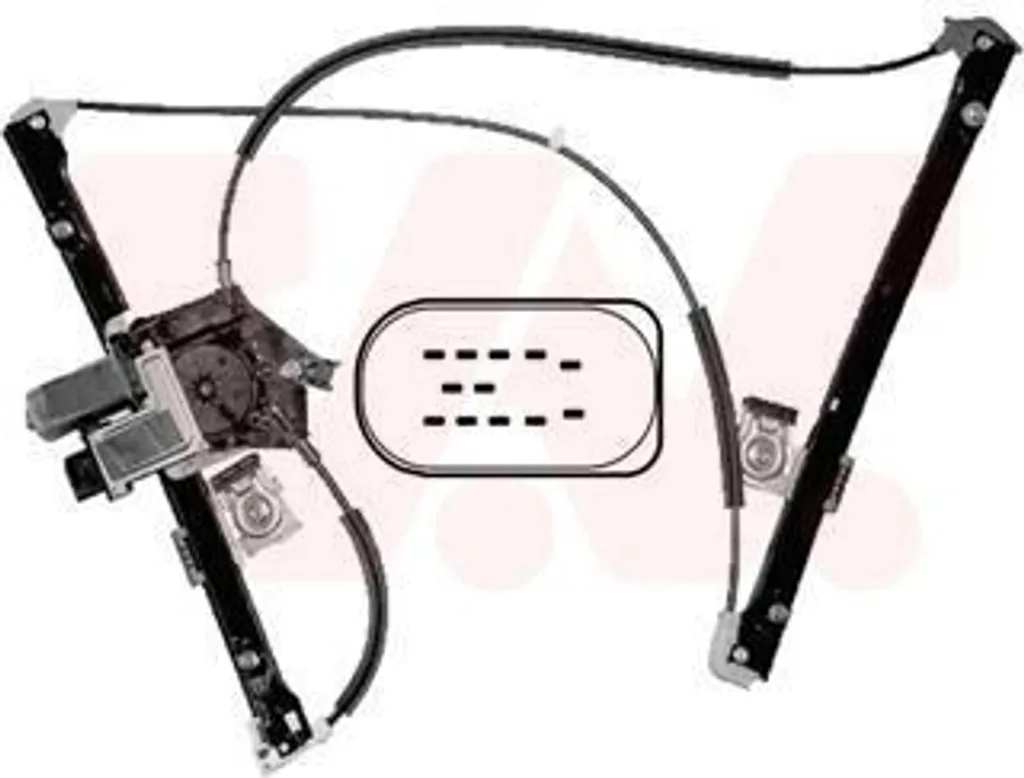 Lève-vitre électrique avant droit VAN WEZEL 4914262 pour SEAT Ibiza II