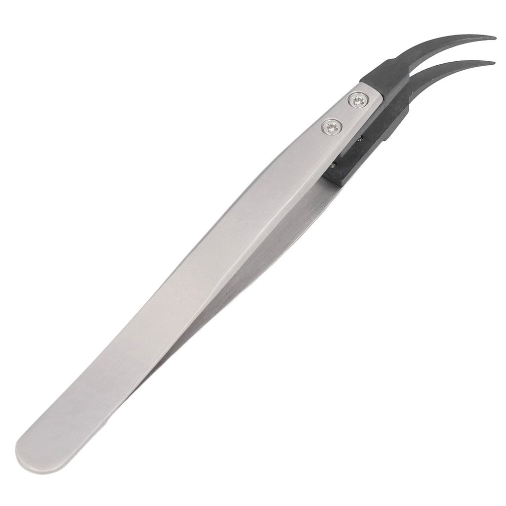 Nicht statische Pinzette, statisch sichere Pinzette, nicht magnetische Pinzette, genaue Pinzette, Edelstahlpinzette, Pinzette mit gebogener Spitze,...