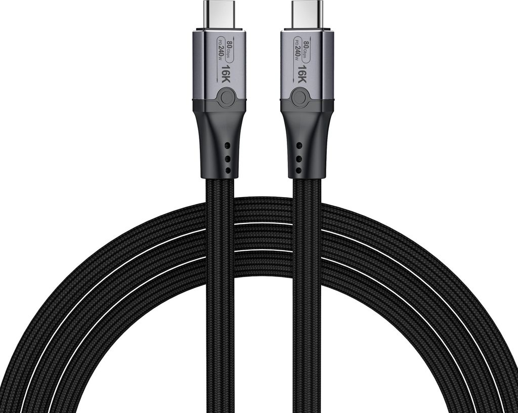 80Gbps für Thunderbolt 5 - USB-C zu USB-C Video Display Kabel 1m -120Gbps, 240W
