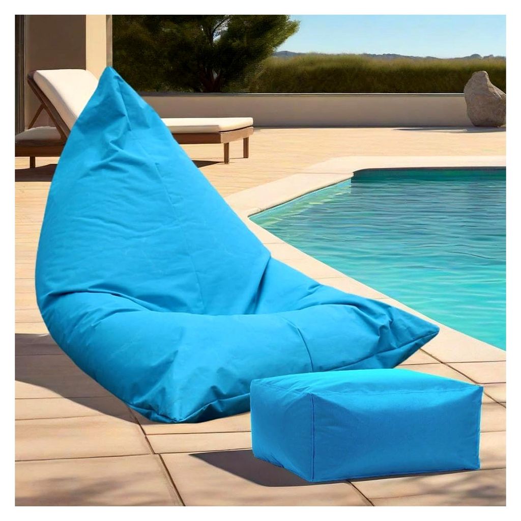 Outdoor-Sitzsackbezug (ohne Füllung) für Garten, Strand, Pool, als Polsterkissen, Camping-Liegestuhl, wasserdicht, schwimmender Sitzsack, Wohnzim...