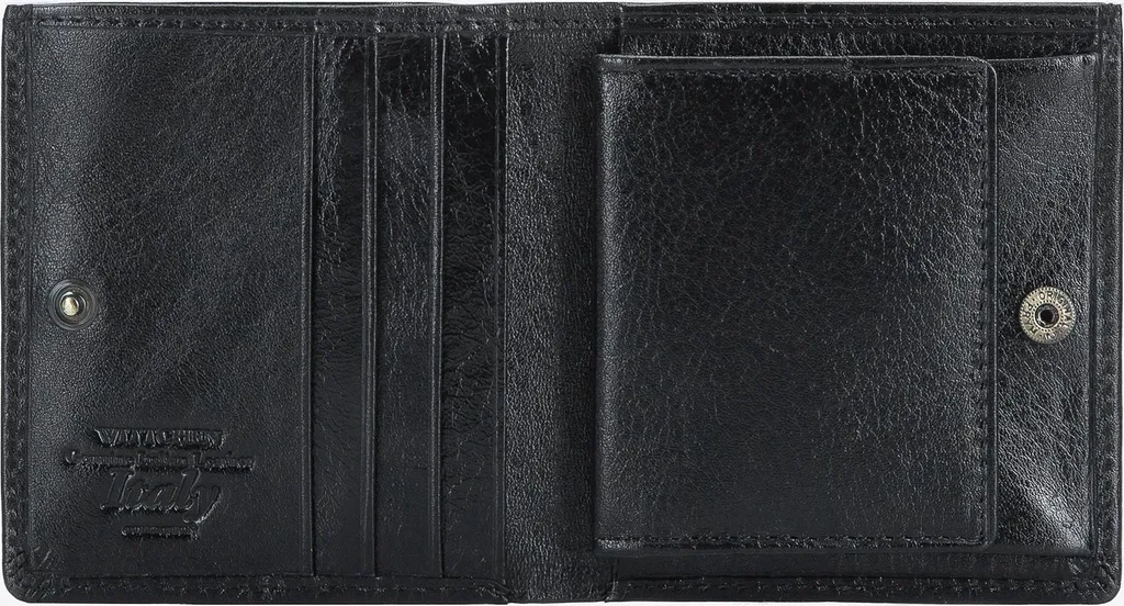 Petit portefeuille femme en cuir noir Wittchen pratique et élégant