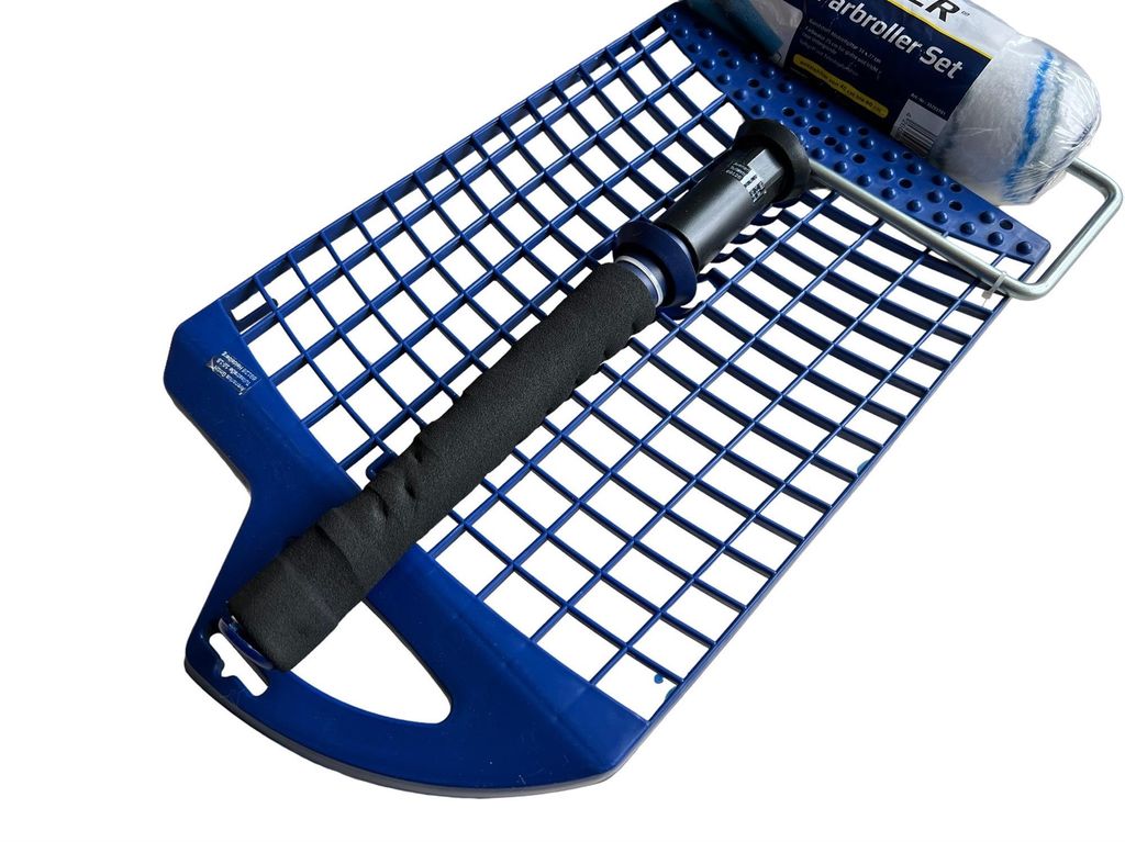 Farbroller Set Mit Teleskopstange - 30-180cm Verstellbar Mit 4 Walzen