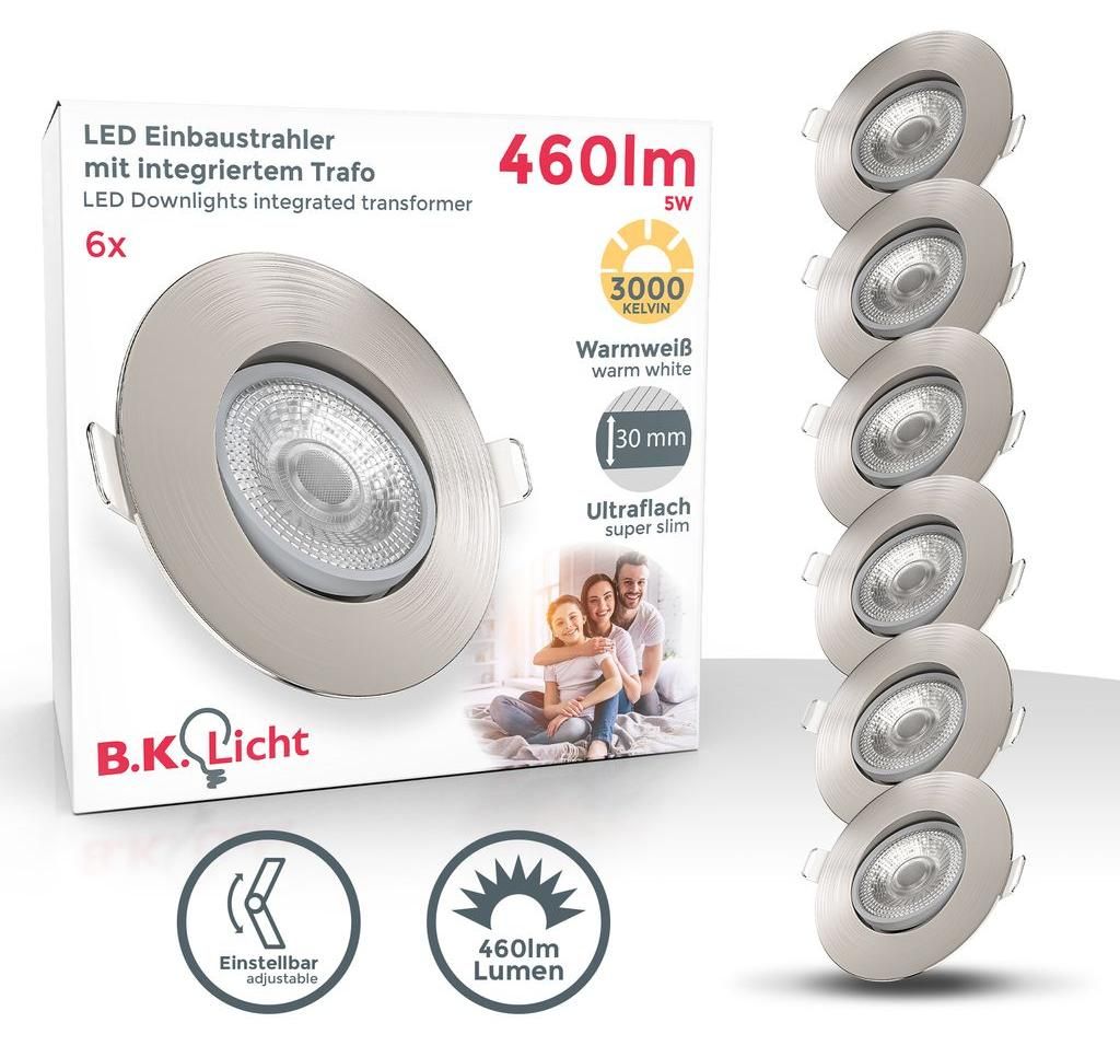 LED Einbaustrahler schwenkbar Spots Lampe ultra-flach Produktbild 
