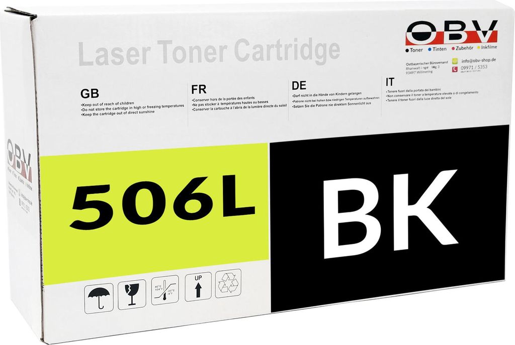 Toner kompatibel Samsung CLP-680, CLX-6260 ersetzt K506L Schwarz 6000 Seiten