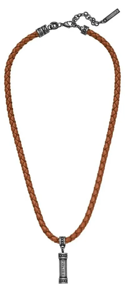 Collier en cuir homme Barrell PEAGN0035002 : fini les bijoux qui s'oxydent