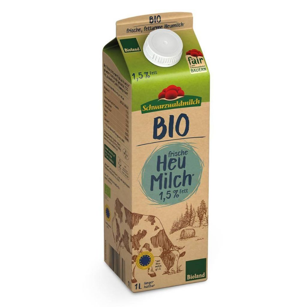 Schwarzwaldmilch - , verse melk van grasland, 1,5%, 10 x 1 Productafbeelding 
