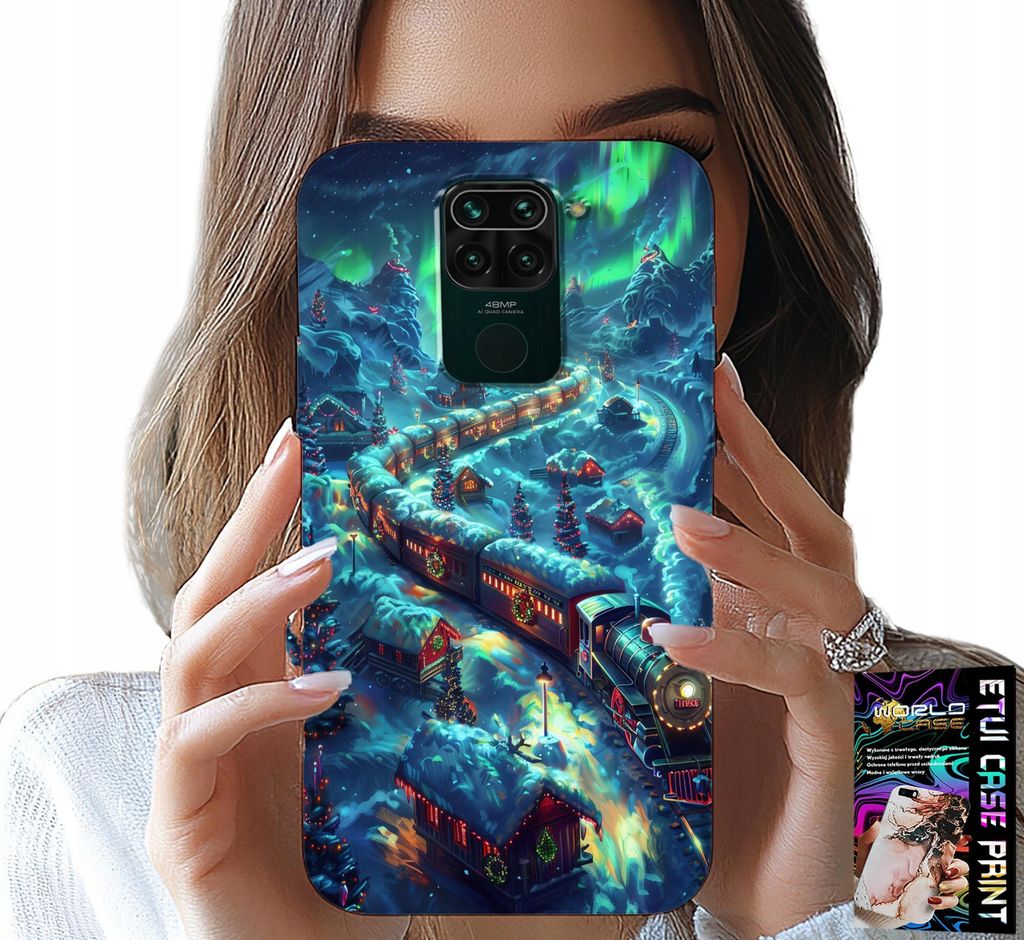 Hülle Für Xiaomi Note 9 - Zug, Weihnachtsexpress-Designs + Glas