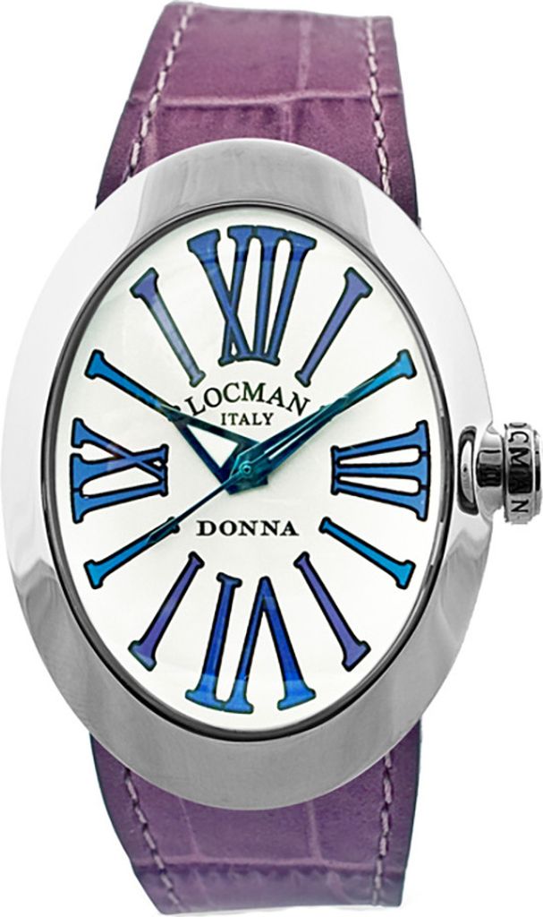041000AGVTBLPSV Italy Damenuhr Donna lila Ref. 0410 Locman