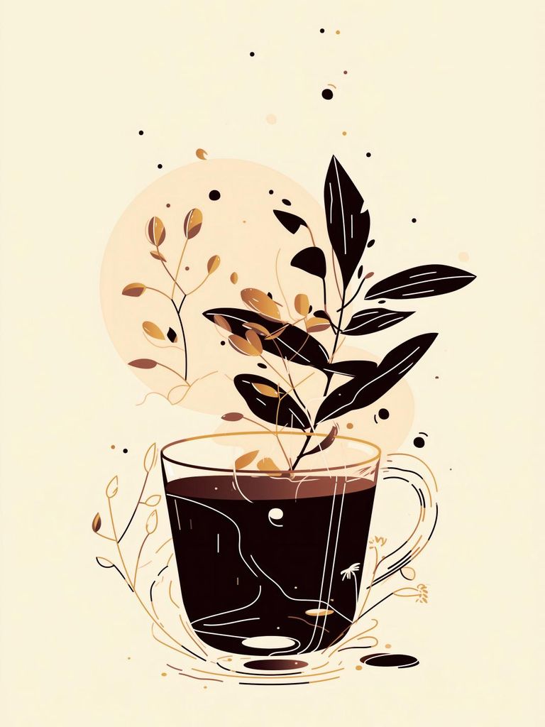 Poster 15x20cm Herbsttopf