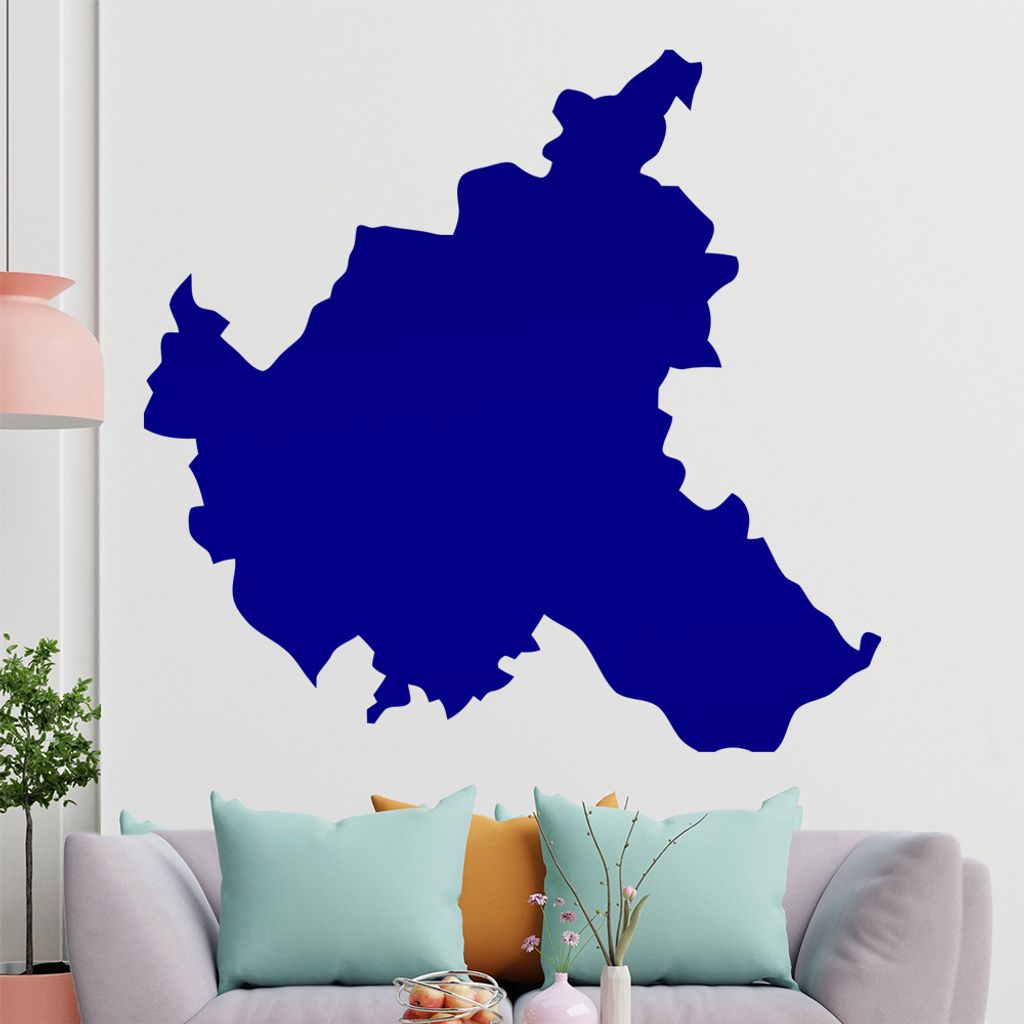 KIWISTAR Bundesland Hamburg - Reeperbahn Wandtattoo in 6 Größen - Wandaufkleber Wall Sticker - Dekoration, Küche, Wohnzimmer, Schlafzimmer, Bade...