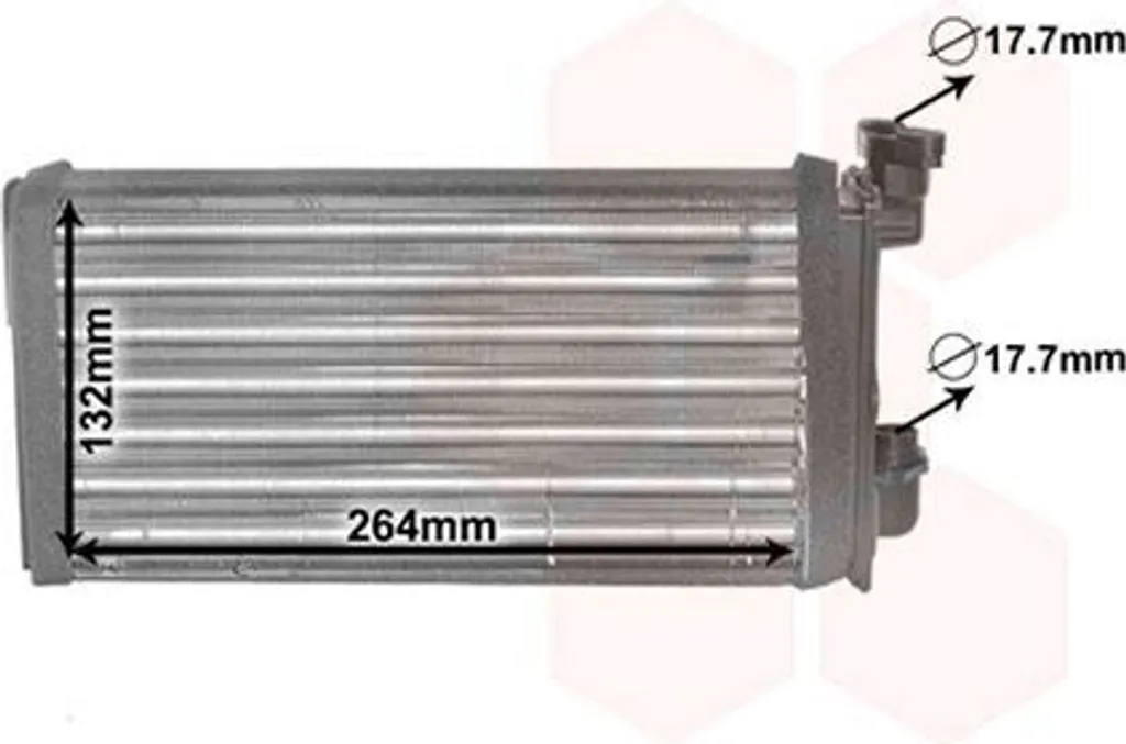 VAN WEZEL 58006124 Échangeur de chaleur chauffage habitacle qualité OE
