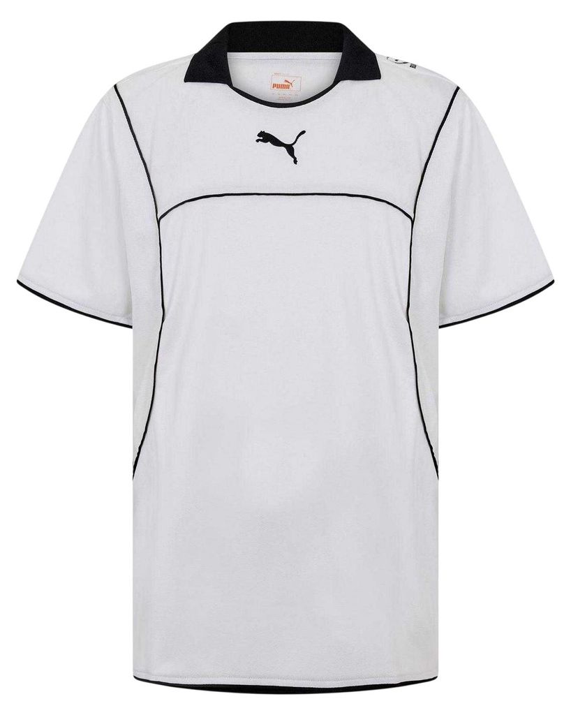 Puma - Rugby-Shirt für Herren, Kontrastpaspel, Athletisch GT19673 (XXL) (Weiß)
