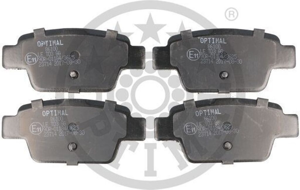 OPTIMAL Bremsbeläge Satz Hinten Bremsklötze für FIAT BRAVO Produktbild 