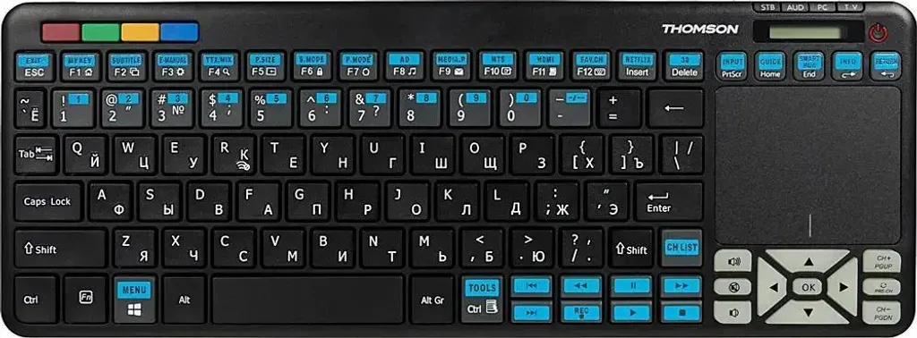 Télécommande de Remplacement Smart TV Hama 4-en-1 Disposition Cyrillique