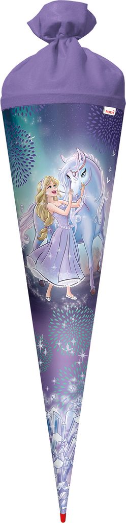 ROTH Schultüte Königin im Eis 70 cm groß mit Glitter rund Produktbild 