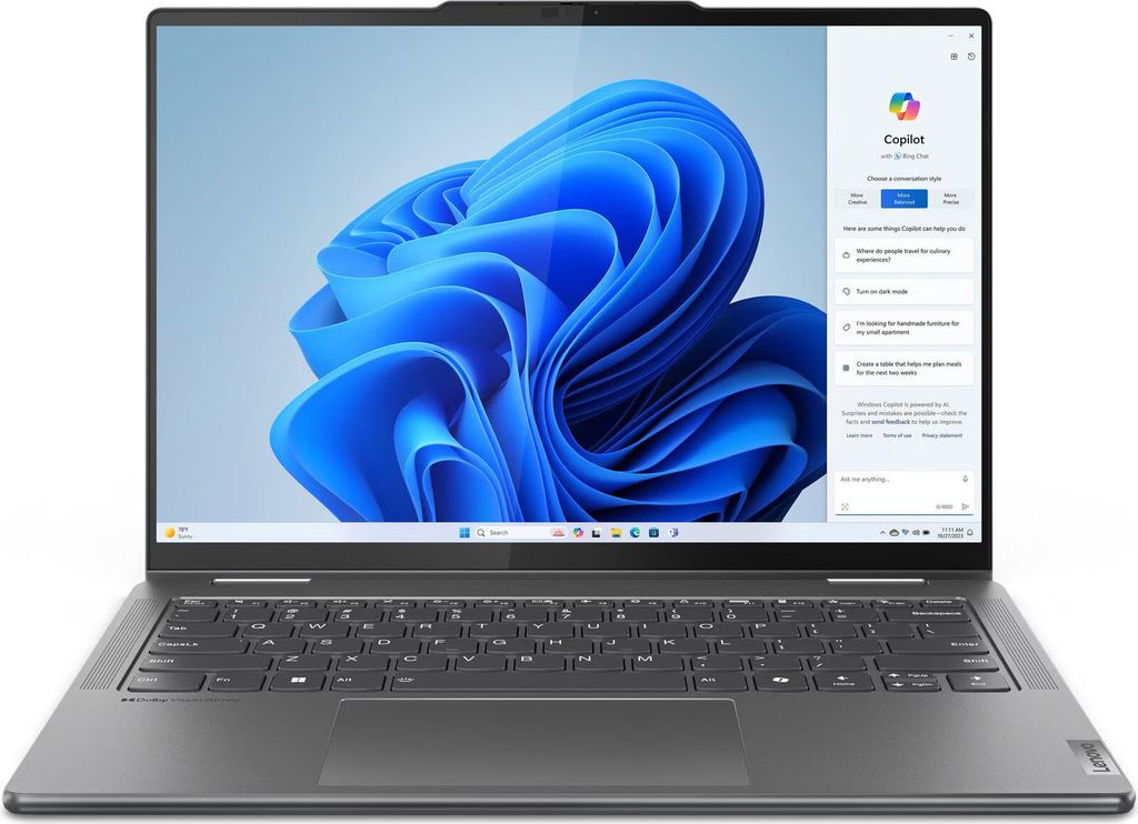 Yoga 7 2-in-1 14AHP9, Grau, 14 Zoll, Touch, WUXGA, OLED, Produktbild 