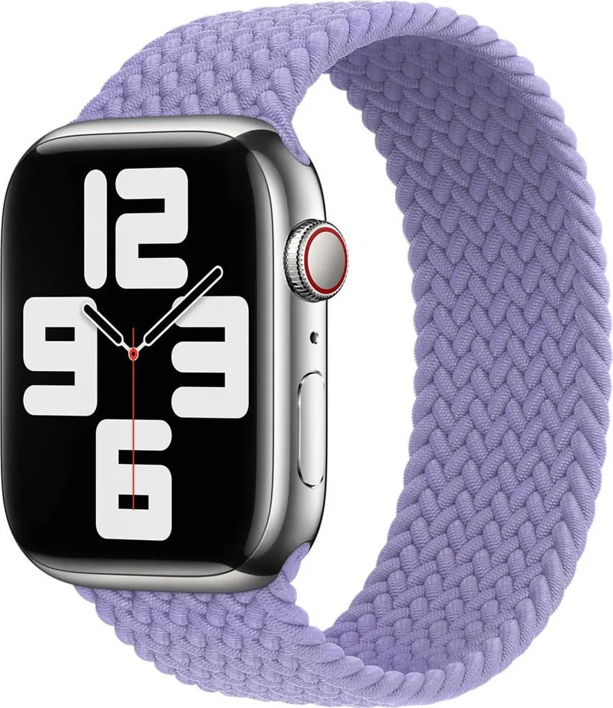 Cinturino Sportivo Apple Watch Intrecciato Lavanda Taglia 9 - Comfort