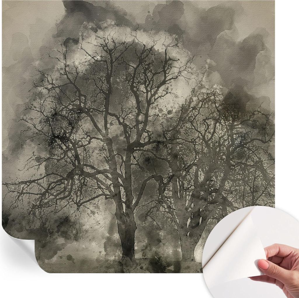 Selbstklebende Wandtapete - Dekorative Tapete für Wohnzimmer - Klebefolie für Wandbilder - Tapetenfolie für Wanddekoration - 250x250 cm - Myster...