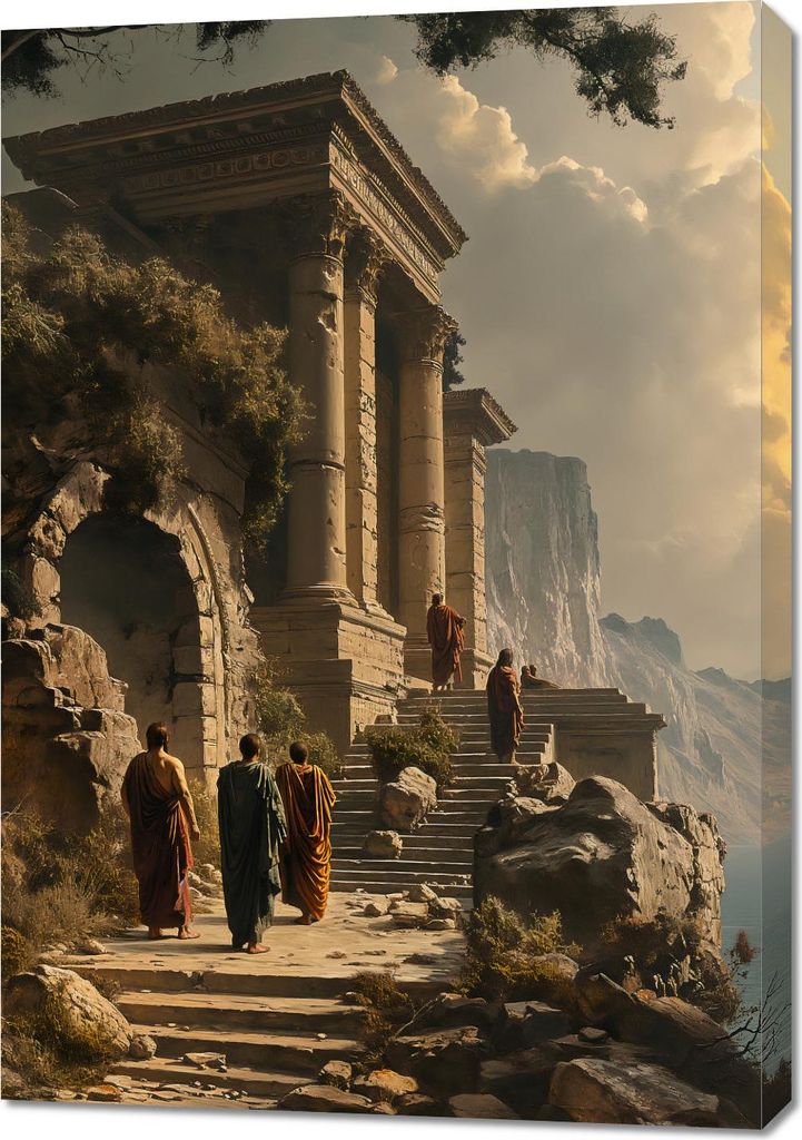 Bild 70x100cm Tempel der Weisheit