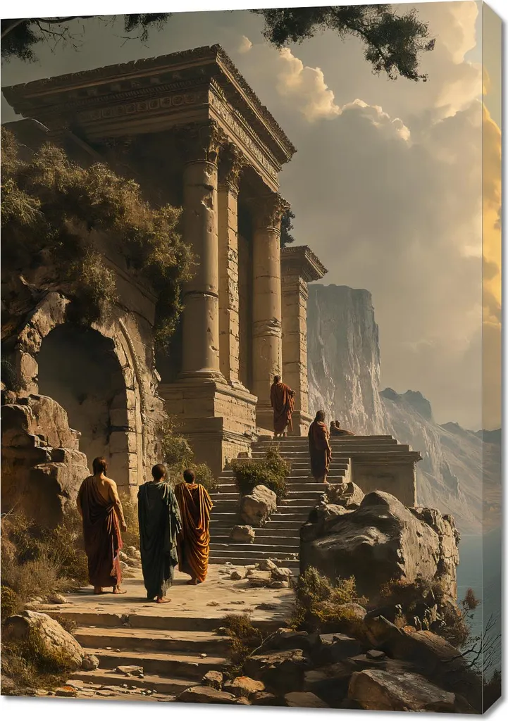 Quadro 70x100 cm Il tempio della saggezza