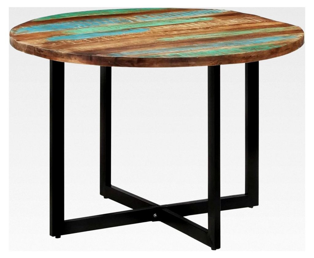 Gartentisch, Terrassentisch, Esstisch 110 x 75 cm aus recyceltem Massivholz