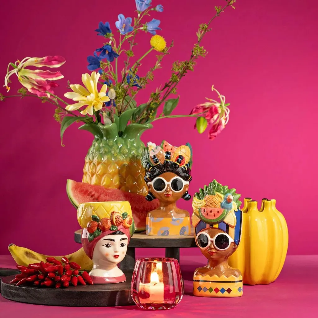 Vase ananas en céramique pour centre de table de mariage et buffet - 3