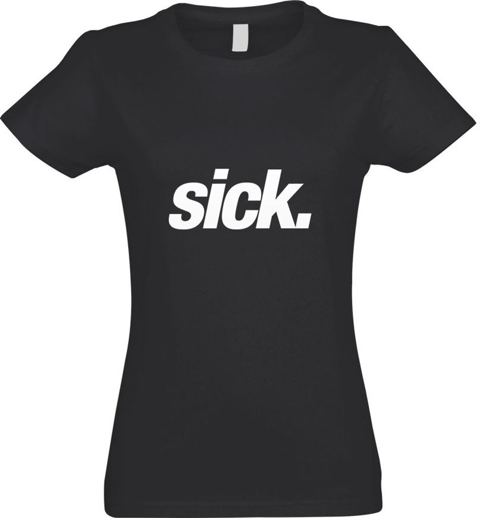 Kiwistar - T-Shirt tailliert - Damen - Graphit - Sick - Leider geil - krank - Crazy - mit Motiv Bedruckt - Funshirt Design - Sport - Freizeit - Dam...