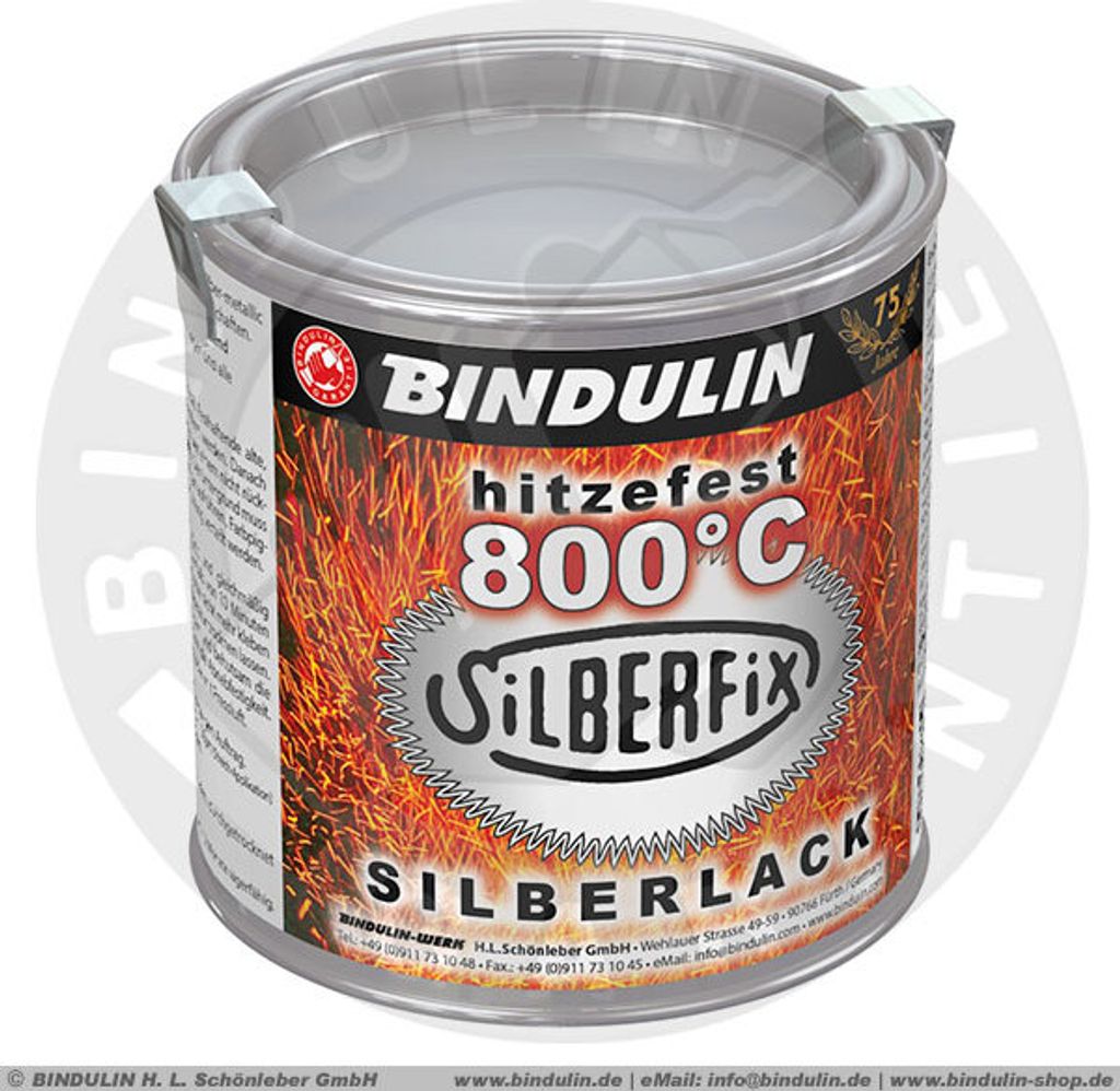 250 ml SILBERFIX 800°C MATTSILBERNER OFENROHRLACK Farbe: Produktbild 