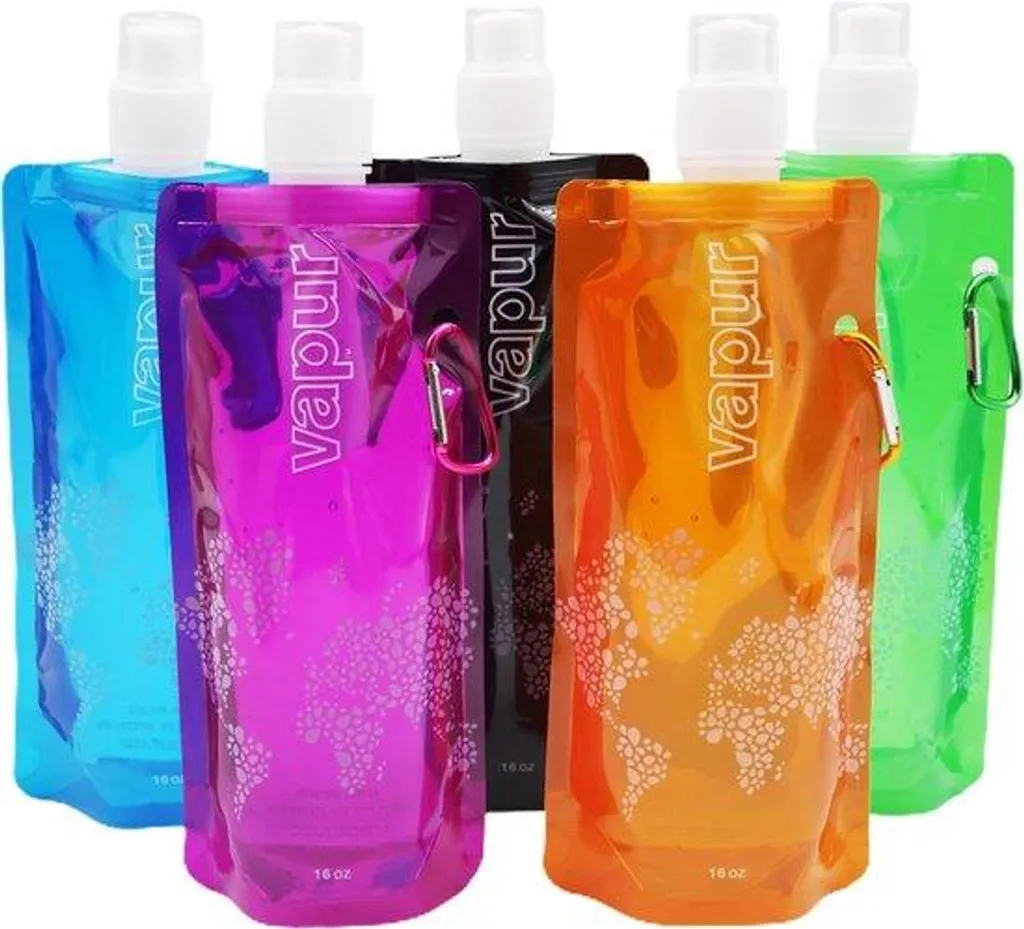 Réservoir d'eau souple 500ml lot de 5 pour randonnée et voyage sport