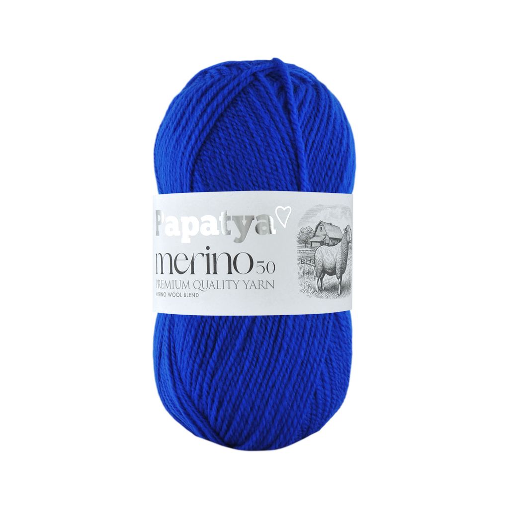 Wolle1000 Papatya Merino50 - Farbe 5250 Royal - 100g - Produktbild 