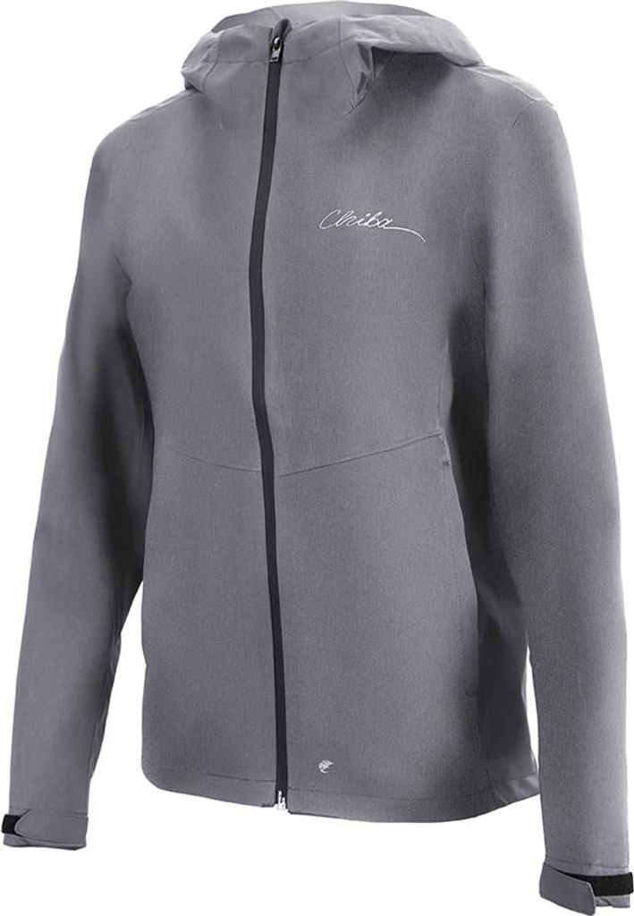 CHIBA Rainjacket Damen - wasserdicht, winddicht, atmungsaktiv, 4XL, hellgrau
