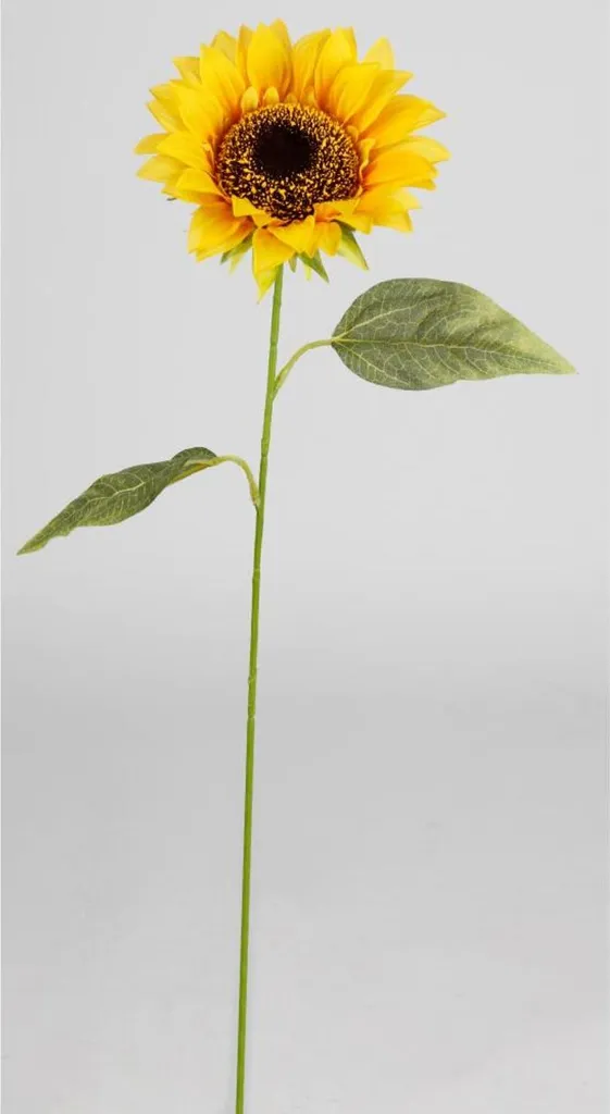 Décoration de Table Été : 12 Tournesols Artificiels tiges de 63 cm