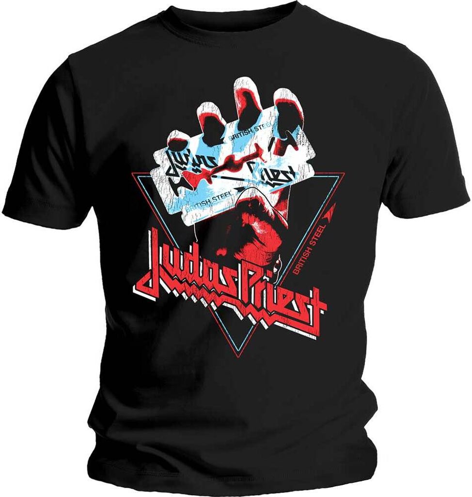 Judas Priest British Steel Hand Triangle Black L T-Shirt Produktbild 