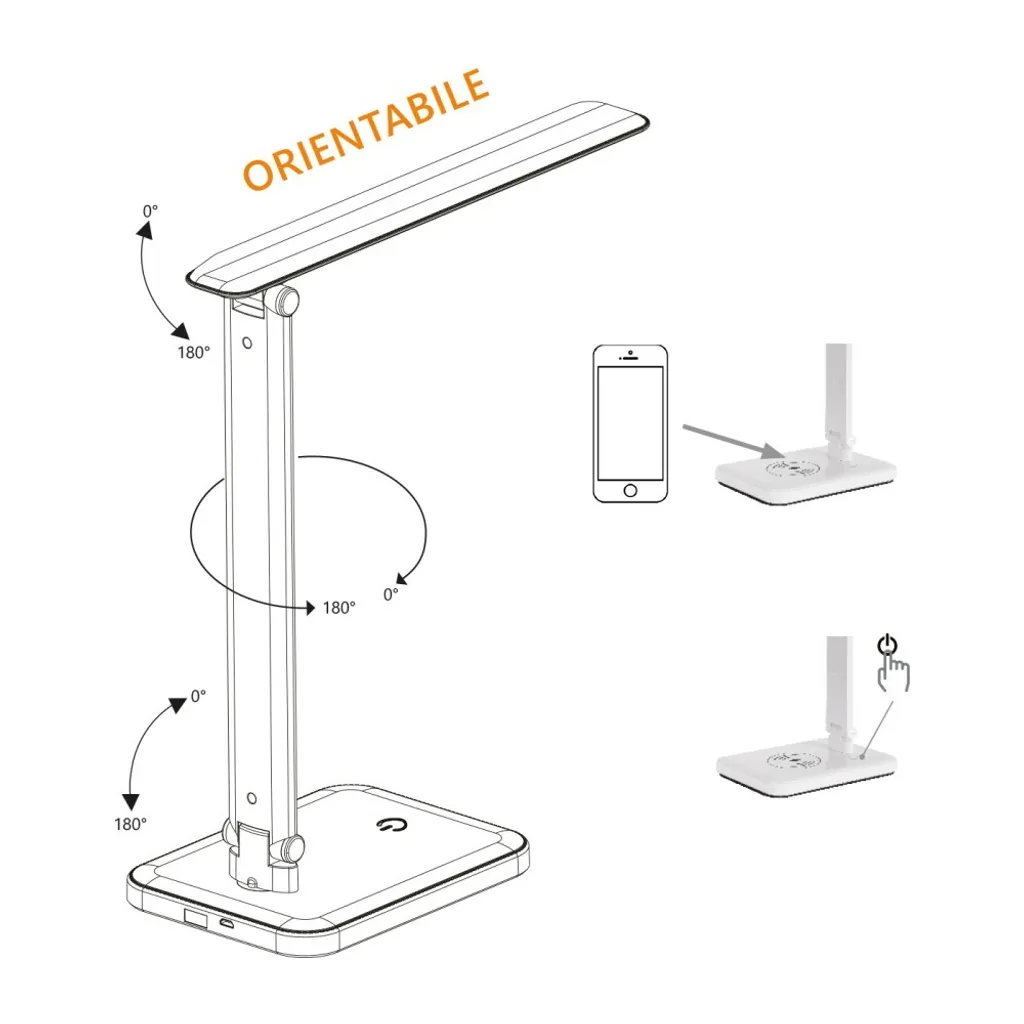VERA Lampe de Table LED CCT Recharge Sans Fil sans Câble - Modèle L30
