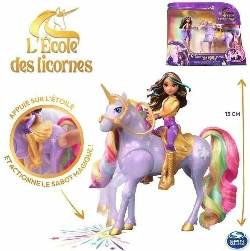 Spin Master Unicorn Academy Sophia et Wildstar Magic Light - Pack de 4 - 3