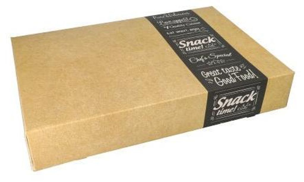 Transport- und Catering-Kartons "pure" eckig 8 cm x 31,5 cm Produktbild 