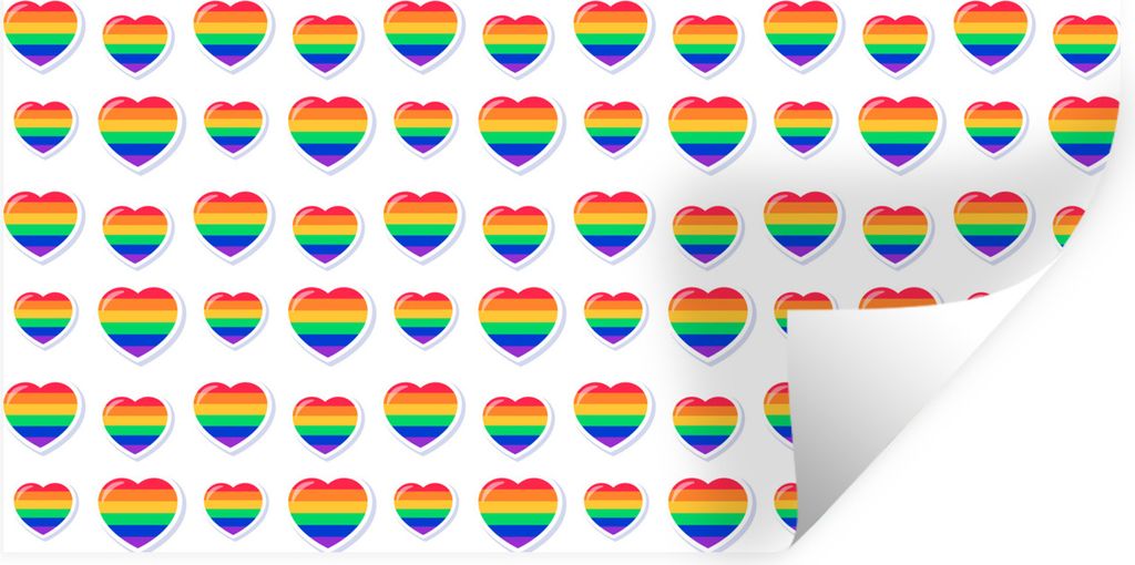 MuchoWow Wandtattoo Wandsticker Wandaufkleber Liebe - Stolz - Vorlage 160x80 cm Selbstklebend und Repositionierbar - Sticker - Dekorfolie