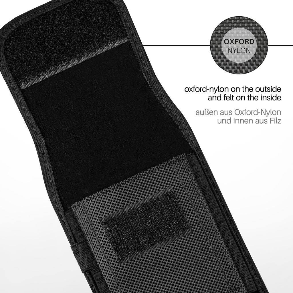 Moex Agility Case Per Motorola Moto G84 5G, Custodia In Nylon Con Moschettone E Passante Per Cintura, Protezione Antiurto, Nero