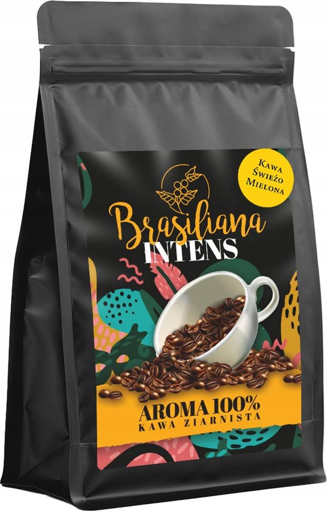 Gemahlener Kaffee 500 g, Brasilien, frisch geröstet - stark mit Schaum