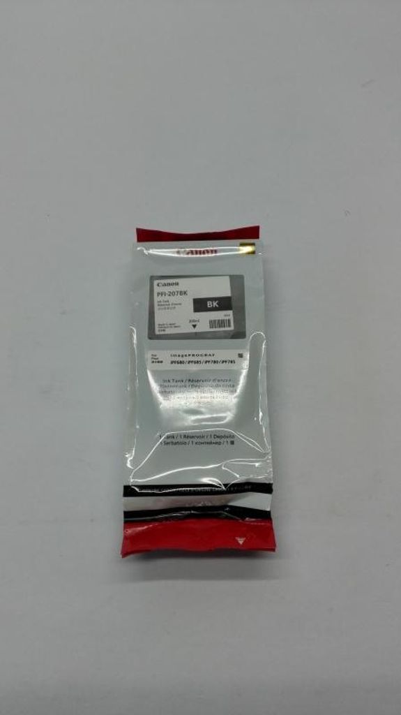 Canon PFI-207 BK, Schwarz, Tinte auf Pigmentbasis, 1 Produktbild 