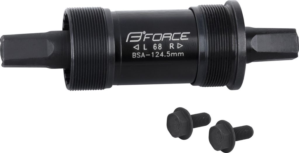 Force 4-Kant Stahl Tretlager mit BSA Gewinde Länge 124,5 mm Produktbild 